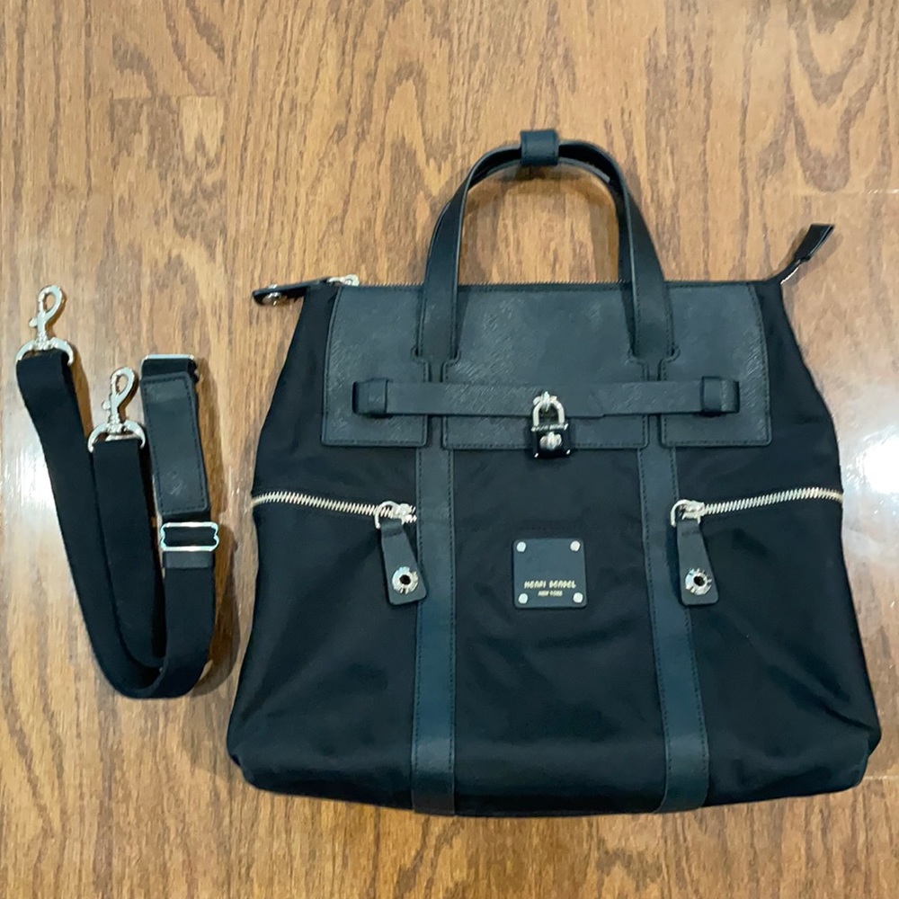 Henri Bendel black jetsetter handbag